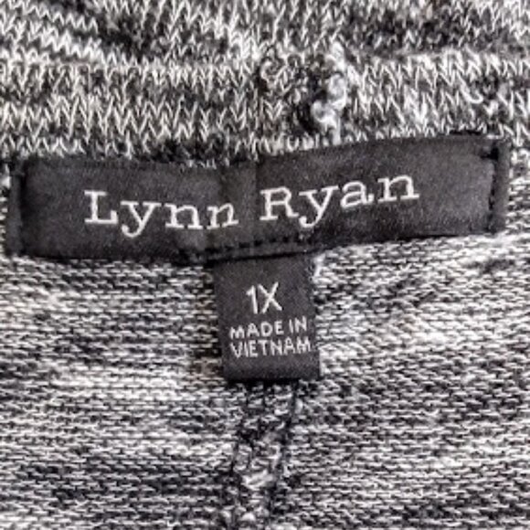 Lynn Ryan Cold Sleeve Sweater top Size 1X -Gray Marled - Picture 7 of 10